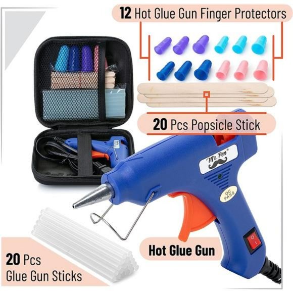 Mr. Pen Hot Glue Gun Kit with 20pcs Glue Gun Sticks and 20Wood Craft Sticks - Picture 3 of 7
